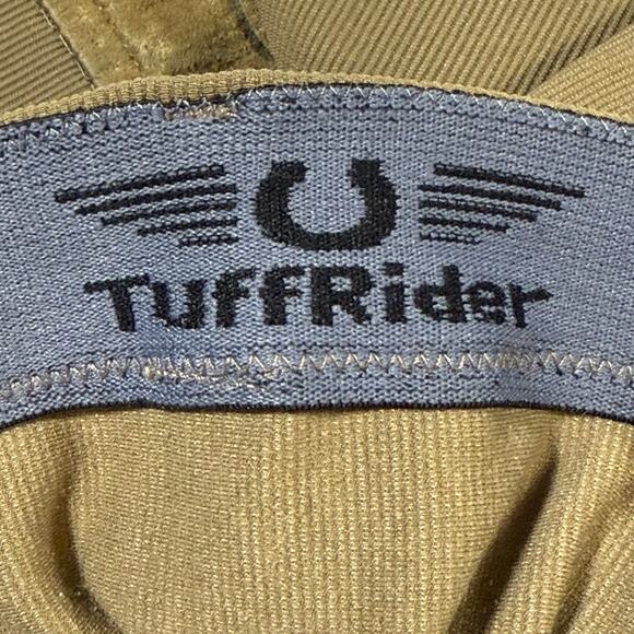 TuffRider Ladies Ribb Low-Rise Pull-On Knee Patch Breeches Taupe Size 32 - Picture 5 of 10